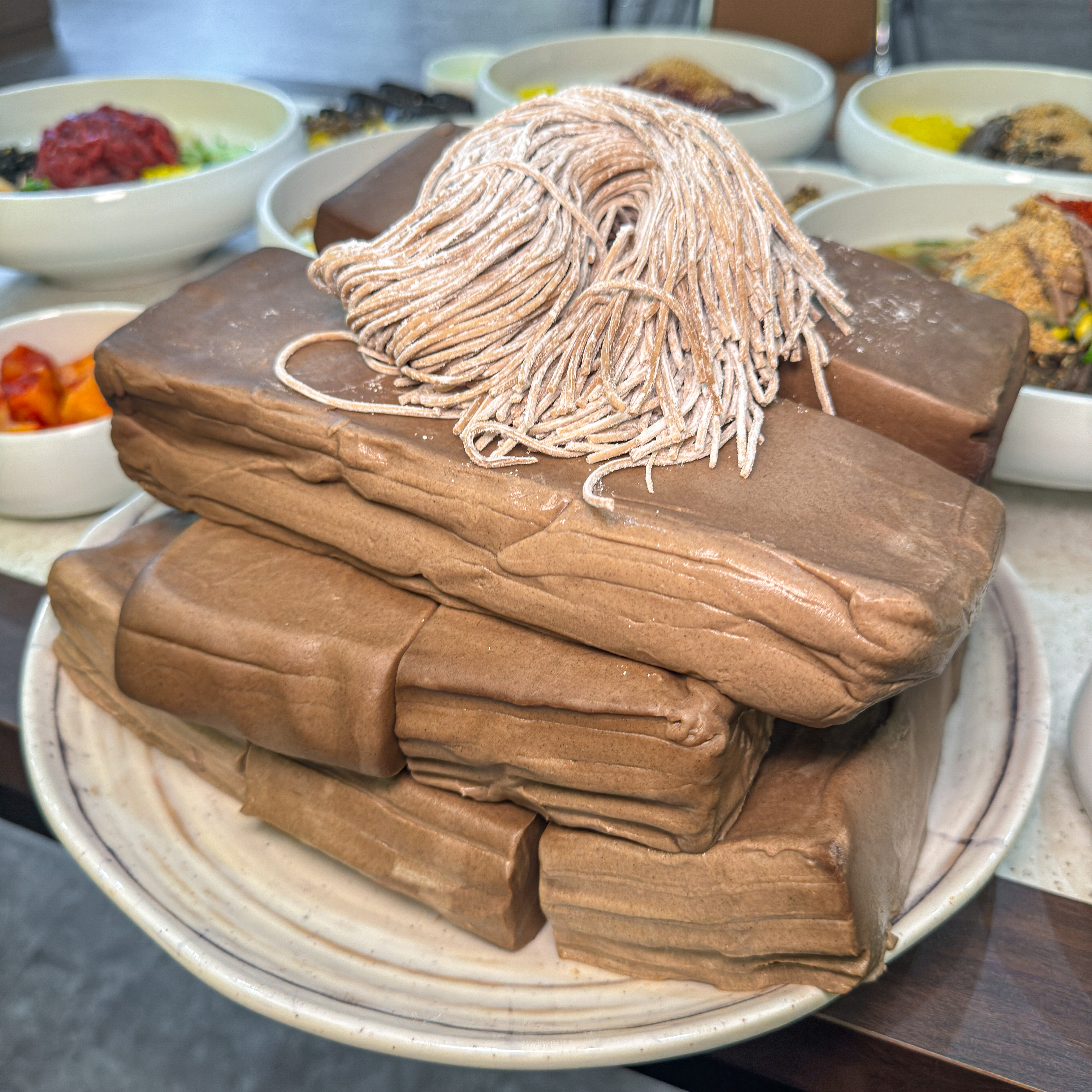 특허 반죽 · 매장 직접 제면